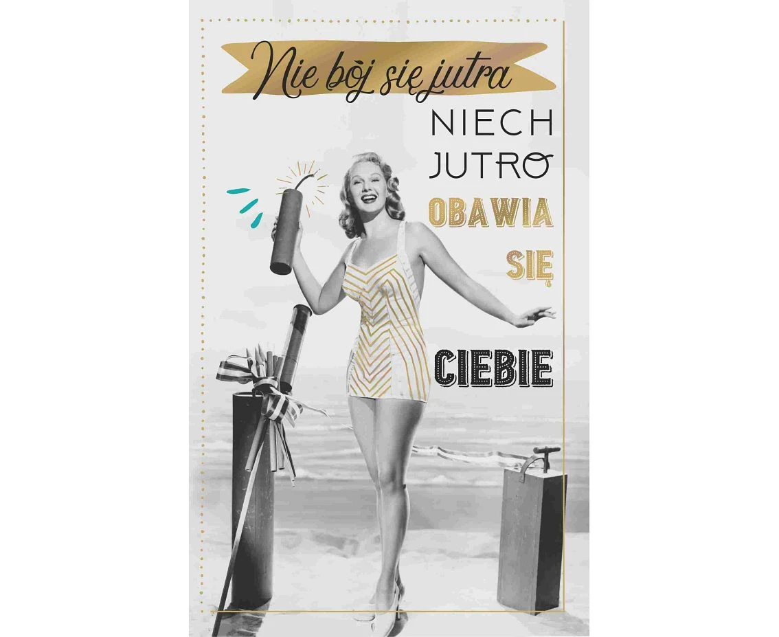 Sentence Card, Woman in a Dress, 13x20,5 cm